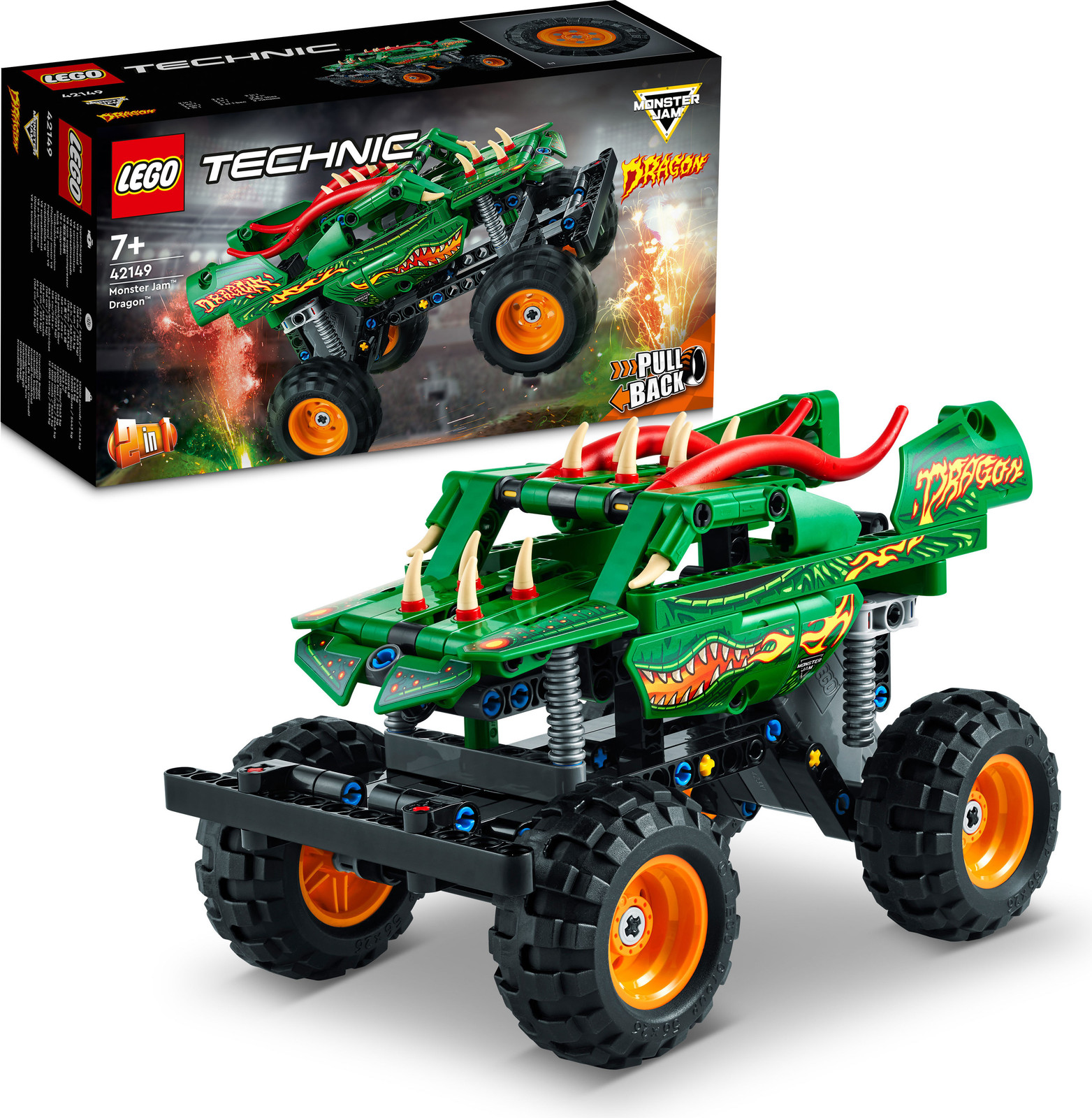 LEGO Technic 42149 Monster Jam Dragon Bouwset