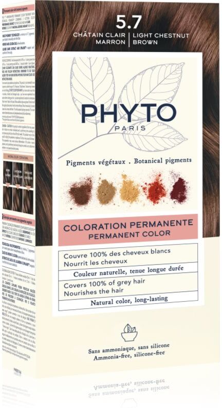 Phyto Color coloration cheveux sans ammoniaque teinte 5.7 Light Chestnut Brown 1 pcs