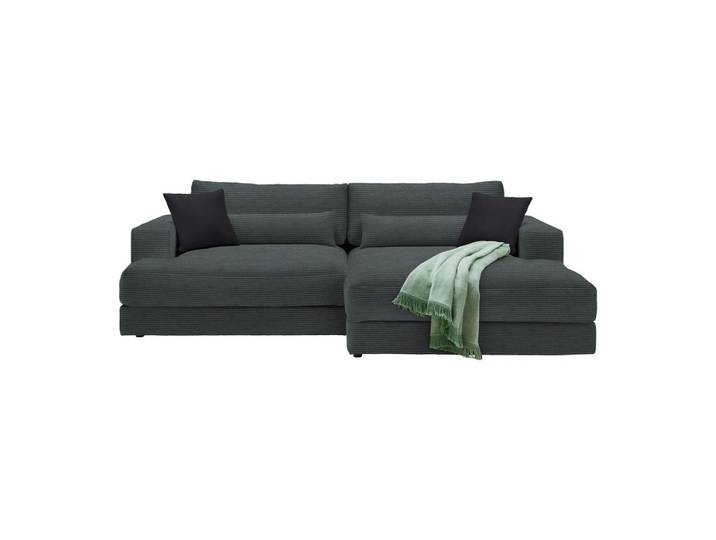 Ecksofa Graphitfarben