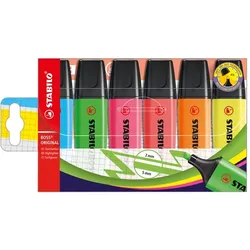 STABILO Textmarker BOSS® ORIGINAL, Etui mit 6 Stiften