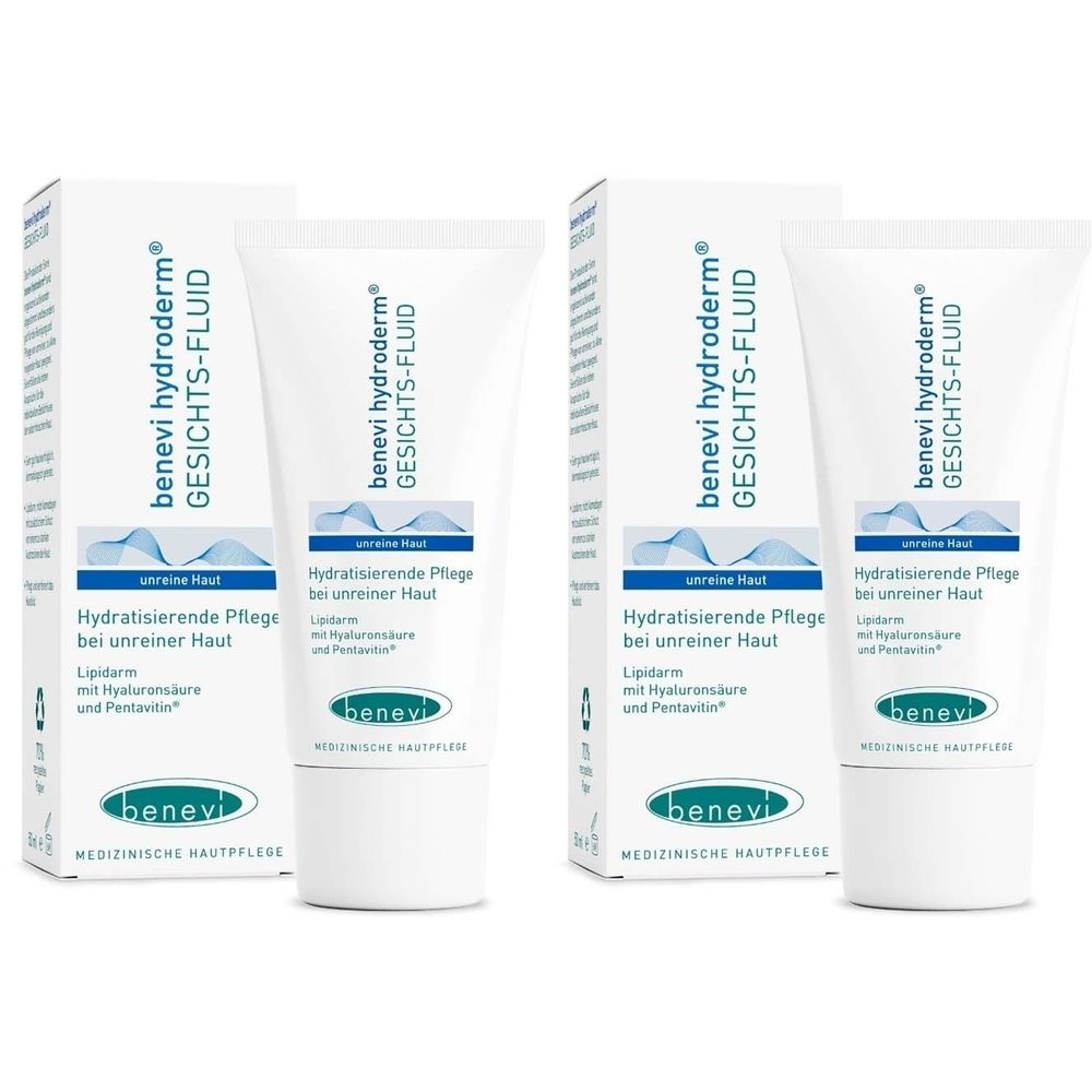 Benevi Hydroderm Gesichts-Fluid x2 2x50 ml Lotion