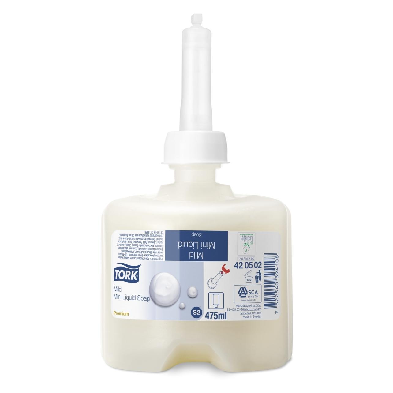 Tork Mild Mini Flüssigseife, 475ml (Flüssigseife, 475 ml) (42 05 02)