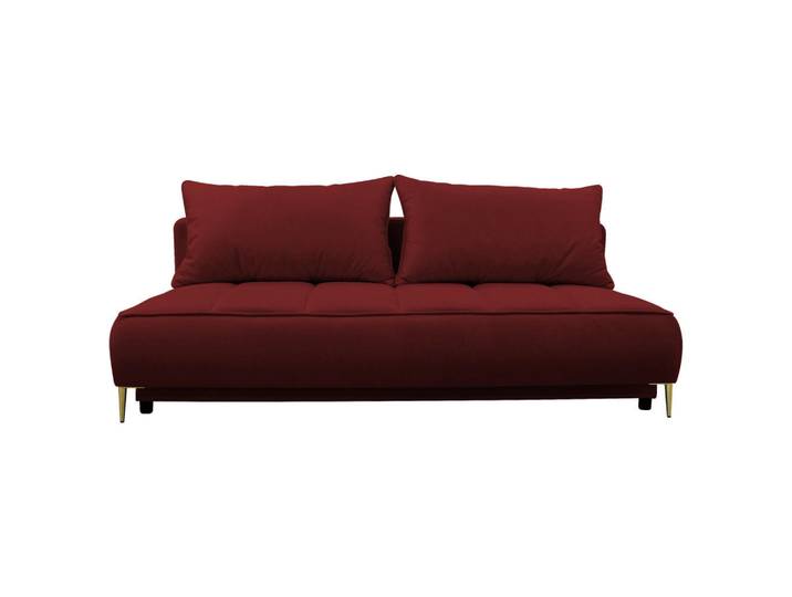 Mid.you Schlafsofa, Bordeaux, Metall, 2-Sitzer, 200x90x97 cm, Liegefunktion, Wohnzimmer, Sofas & Couches, Schlafsofas, Schlafsofas mit Bettkasten