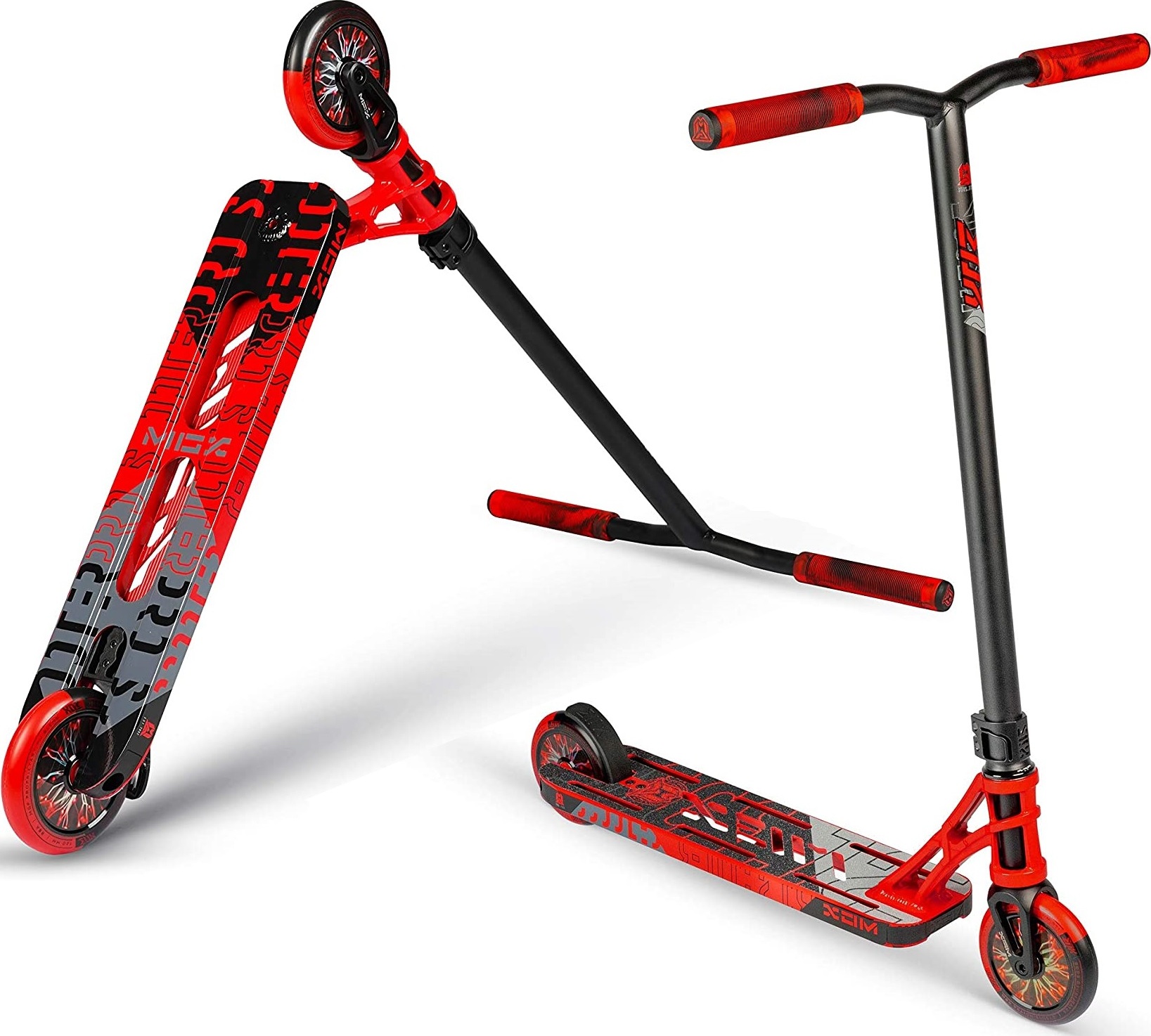 Madd Stuntscooter MGX Pro , Schwarz Rot
