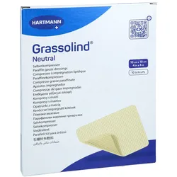 Grassolind Salbenkompressen 10x10 cm ste 10 St