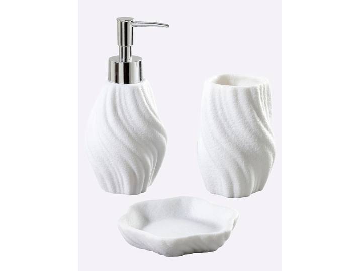 Badaccessoire-Set HEINE HOME, weiss (weiß), Polyresin (Kunststein), Badaccessoires-Sets, Badaccessoire-Set