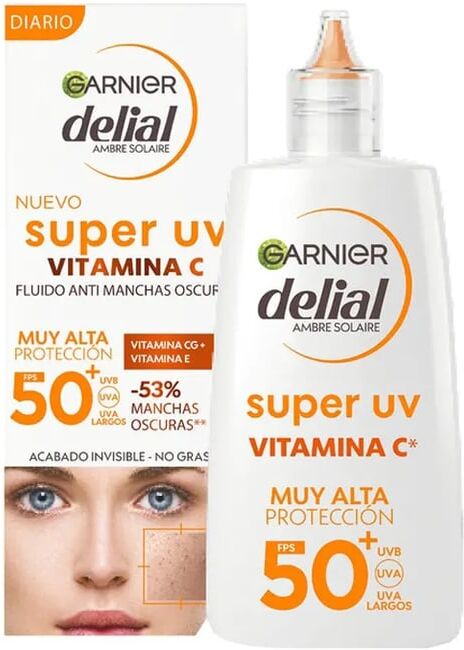 Garnier Delial Super UV Fluido Solar Facial Anti-manchas SPF50+ 40 ml
