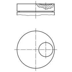Kolben MAHLE 014 57 02 für Ford Fiesta III