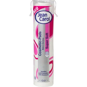 Jean-Carol Wattepads Super Soft, rund, fusselfrei, aus Baumwolle, 60 Pads