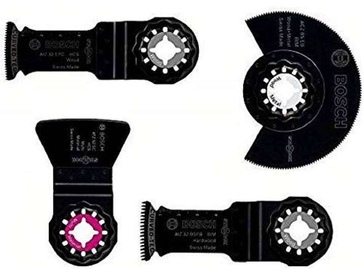 Bosch 4-Delig Bodem- En Inbouwset Hout Voor Starlock Multifunctioneel Gereedschap.