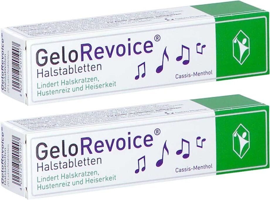 GeloRevoice Halstabletten Cassis-Menthol 2x20stk