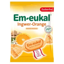 Em-eukal Bonbons Ingwer-Orange Bonbons zuckerfrei
