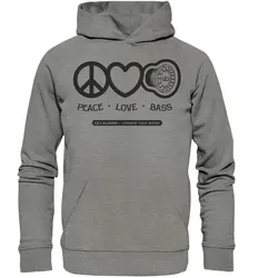 DD Audio Peace love bass  Hoodie Hoodie | Masori