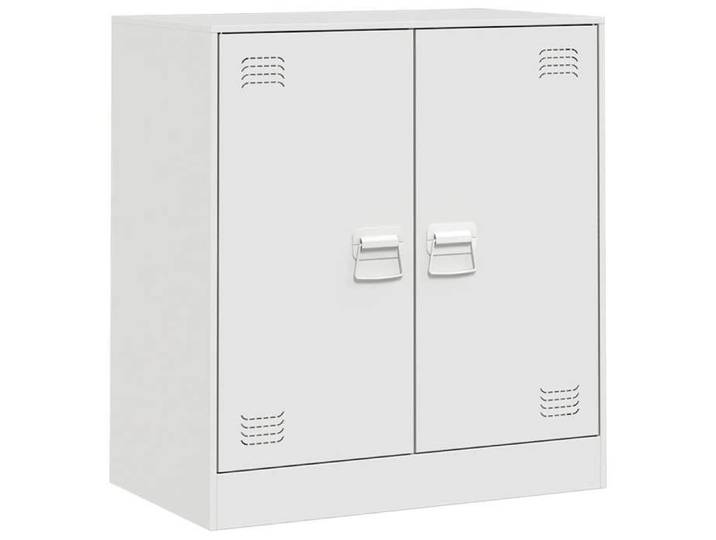 Buffet(1 pc) Commode Vaisselier Meuble Rangement blanc 67x39x73 cm acier B8309