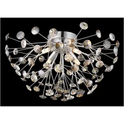 Globo, Deckenleuchte, Katrina G9 Deckenleuchte 4-fach 3,50W Warmweiss Verchromt, Metall Ø45cm 64135DC (350 lm, G9)