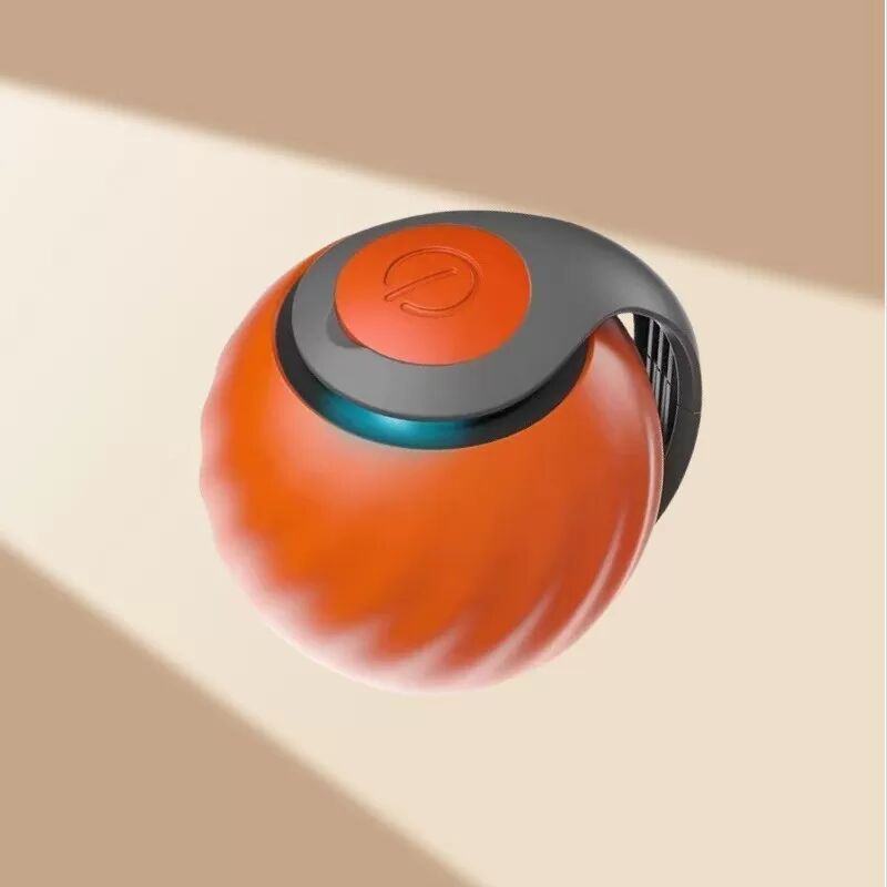 INF Interaktives Haustier-Hüpfball-Spielzeug für Katzen und Hunde Orange