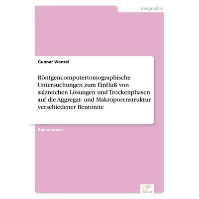 Röntgencomputertomographische Untersuchungen zum Einfluß von salzreichen Lösungen und Trockenphasen auf die Aggregat- und Makroporenstruktur