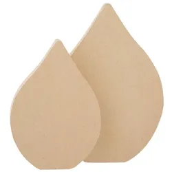Flammen aus MDF, 5,5 x 8 cm und 7 x 10 cm, 8 Stück