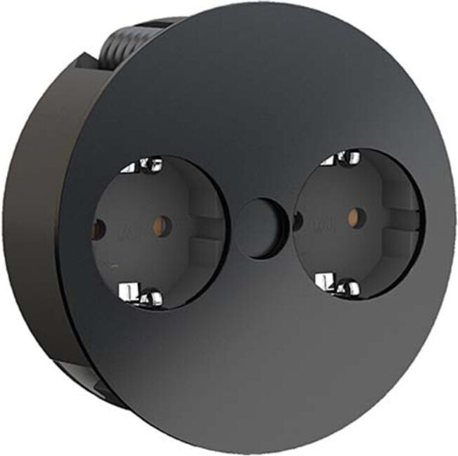 Bachmann TWIST Multiprise 2xCEE7/3 2m AEH noir 931.150 (931.150)