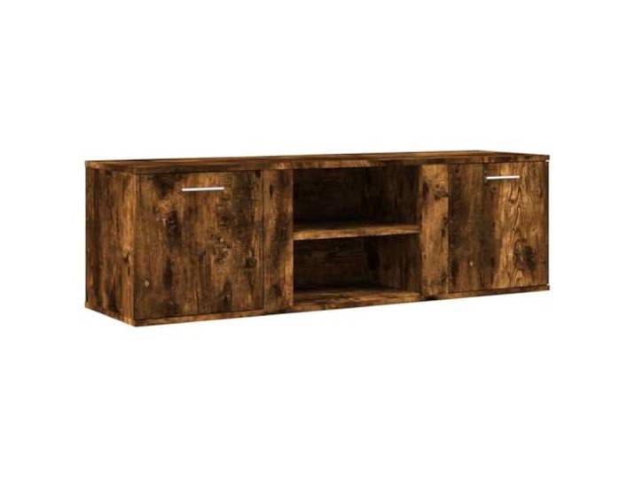 KTHLBRH TV-Schrank Eiche Rauchgrau 120 x 34 x 37 cm Holz mehrschichtig TV-Einheit, Stauraum, Ausstellungsfunktion, mehrschichtiges Holz, Montage erforderlich