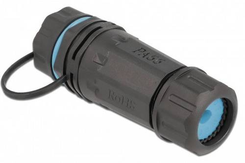 Delock RJ45 Netzwerk Adapter [1x RJ45-Buchse - 1x RJ45-Buchse] Schwarz
