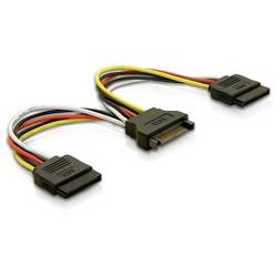 Delock Strom Anschlusskabel [1x - 2x ] 0.15 m Mehrfarbig 60105