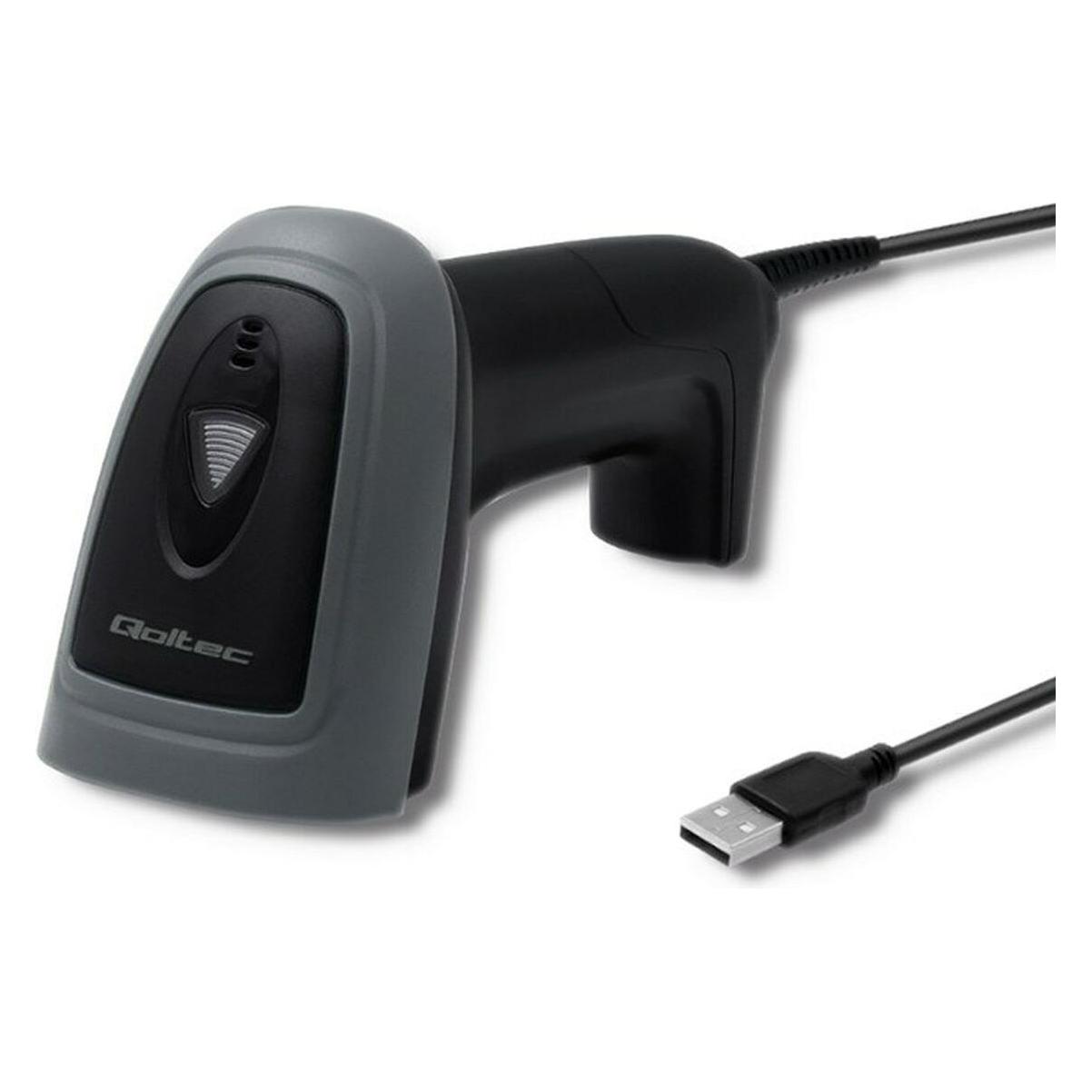Qoltec 50863 Wired QR & BARCODE Scanner | USB (2D-Barcodes) (50863)