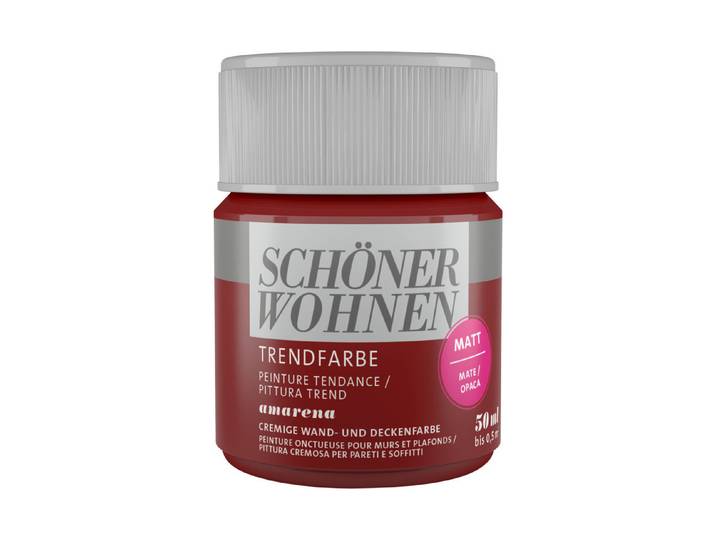 Schöner Wohnen Farbige Dispersion Rot 50 ml