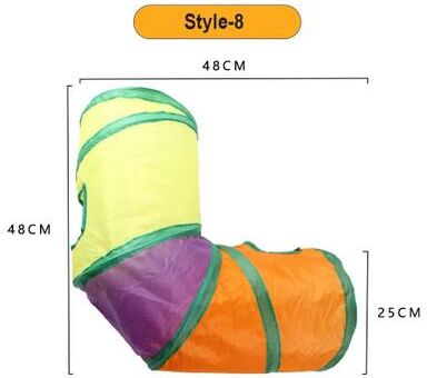 Uplift Picks Foldable Cat Tunnel Toy Colorful Breathable Maze Tube For Interactive Indoor Pet Play 08