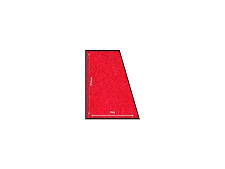 Securit - Tapis - pour Bars\, Restaurants\, Pubs\, Magasins - Antidérapant Robuste - 200x90 cm - Couleur Rouge
