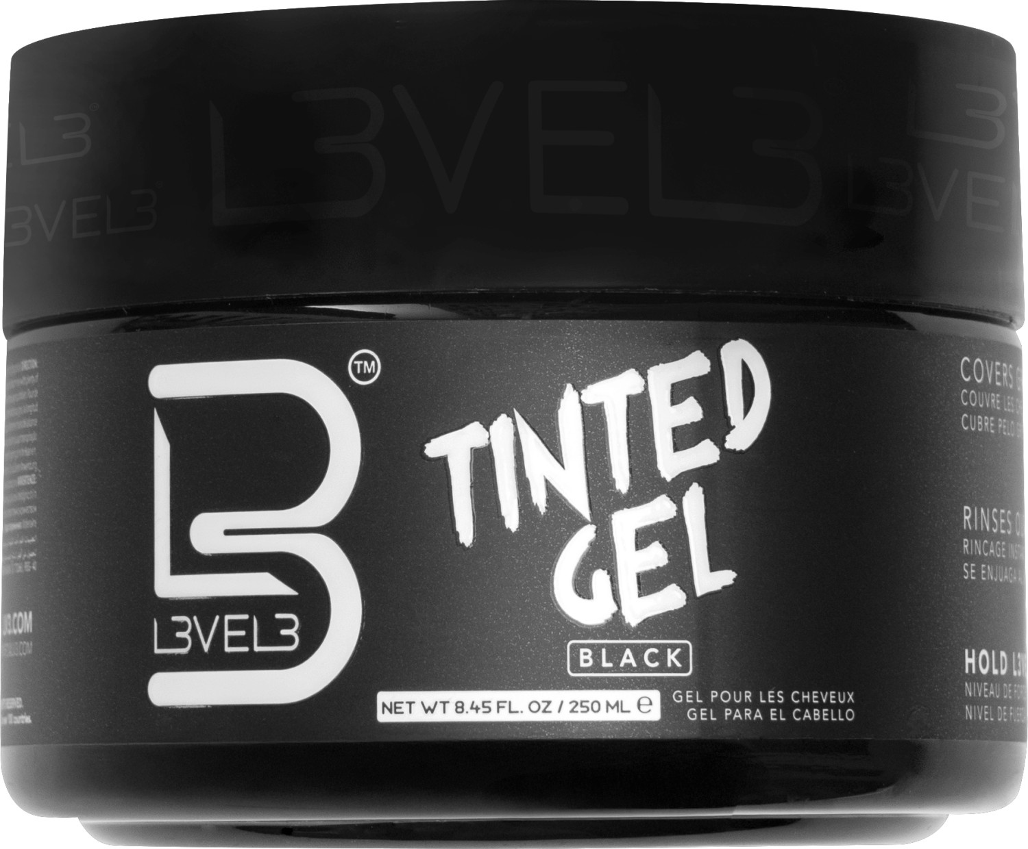 L3VEL3 Tinted Gel Black 250 ml LV30041