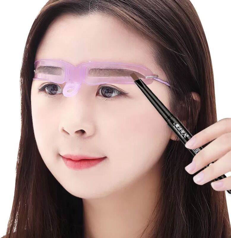 INF Ensemble de pochoirs pour sourcils - 8 formes