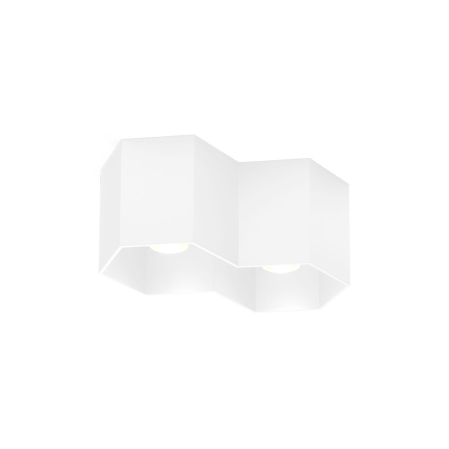 Wever & Ducré LED-Downlight HEXO CEILING SURF 2.0 - 3000K W weiß 186658W5 5404037315451