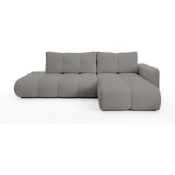 ECKSOFA DUCA R-S Grau Jersey mit Schlaffunktion