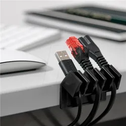 GOOBAY 70433 - Kabel Management 5-Slots, 2er Set schwarz