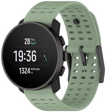 Everyday Crate Suunto 9 Peak Pro Vertical Race Silicone Watch Band 22mm Soft Replacement Watch Strap green