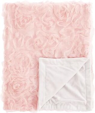 Sweet Jojo Designs Pink Floral Rose Girl Baby Receiving Security Swaddle Blanket - Blush Flower Luxurious Elegant Princess Vintage Boho Shabby Chic