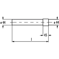 Verlängerungsrohr mit Klebstoff 300mm weiß