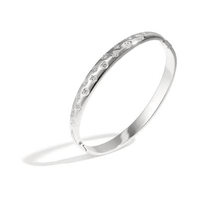 Armreif ADELIA´S "LIVAYA LIVAYA Armband Armreif mit Herz- und Sternmotiven", silber (silberfarben), Armbänder, Damen, Edelstahl, Armreif, Stylisch mit kleinen Herz- und Sternmotiven