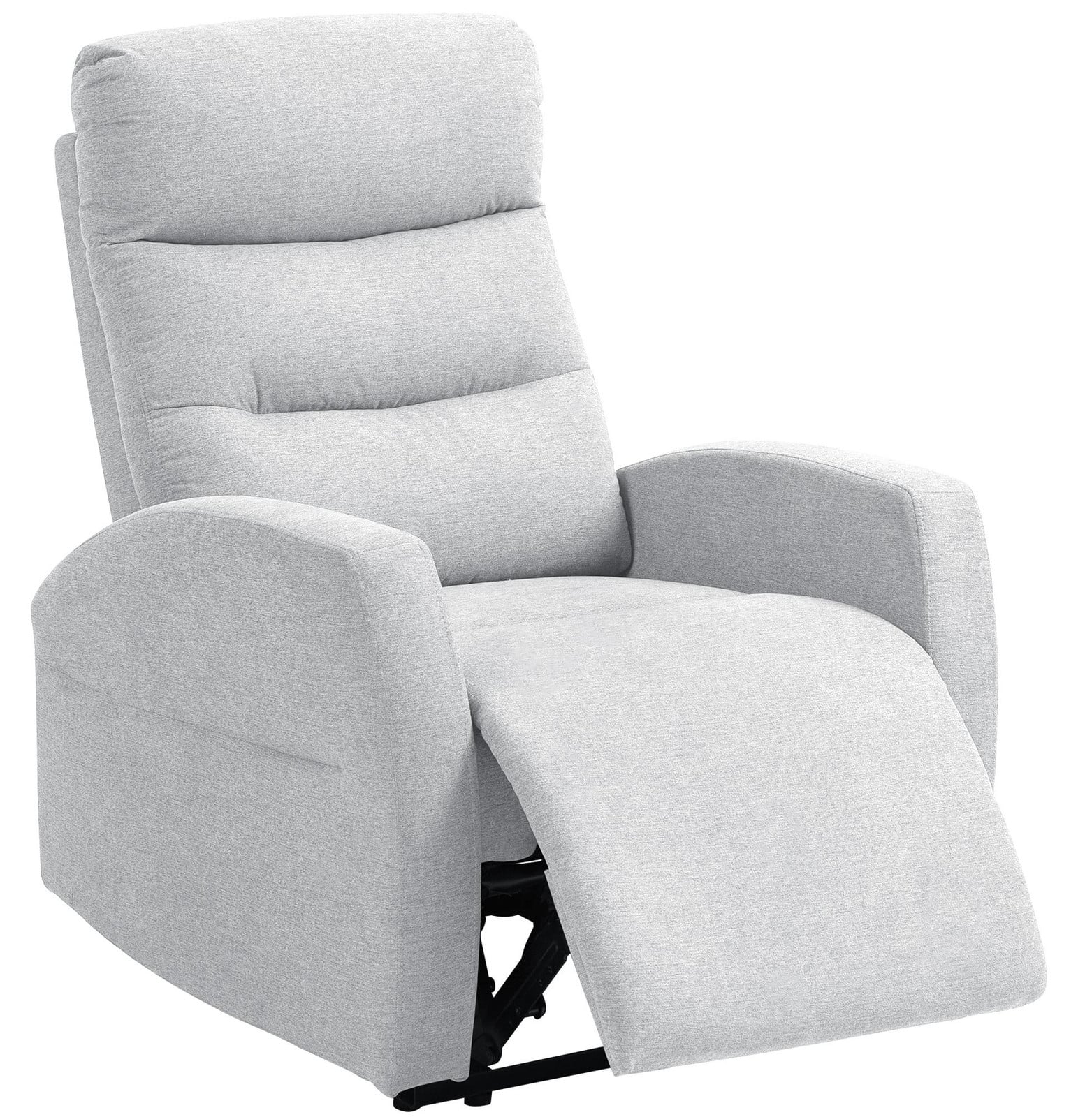 MH Handel GmbH Moderne Verstelbare Relaxfauteuil met Voetensteun, Lichtgrijs