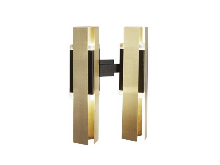 TOOY lampe murale applique EXCALIBUR 559.42 (Laiton brossé - verre et métal)
