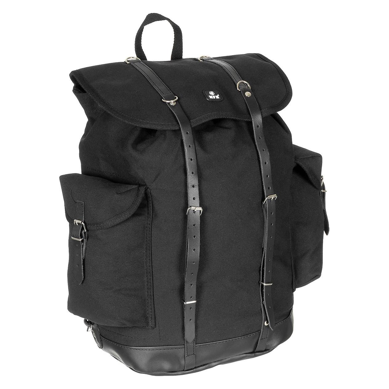 Mfh BW Gebirgsrucksack, altes Modell, schwarz (30 l) (30303A)