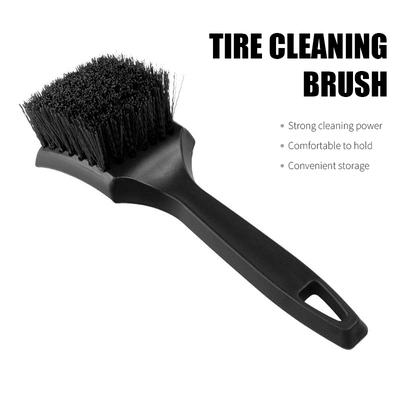 Universal Auto Wheel Tire Washing Tool Accessories, Tire Brush Hard Bristle Brush white