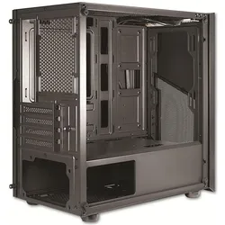Intertech Inter-Tech Gaming-Geh? Verwenden Sie SM-007 ENFORCER, gehärtetes Glas (mATX, Mini-ITX), PC Gehäuse, Schwarz