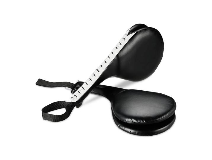 Taekwondo Handpratzen 2er-Set Weiss-Schwarz
