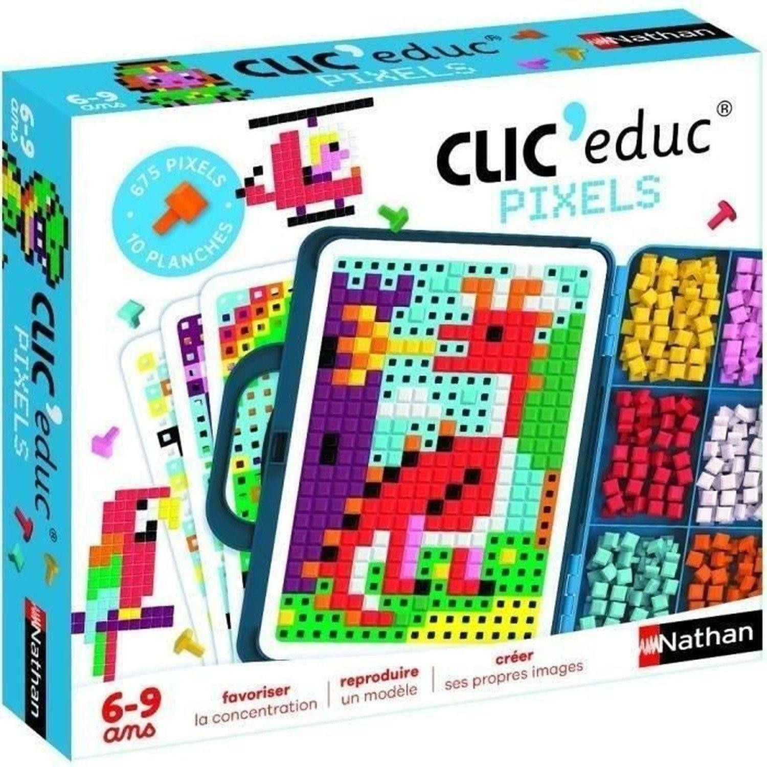 Nathan Clic Educ Pixels Creatief spel voor kleurherkenning en verbeelding