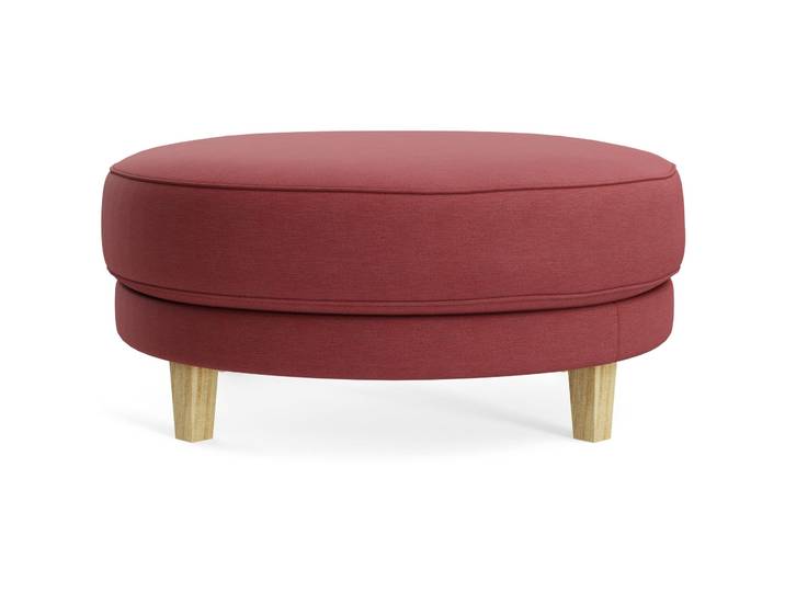 Hocker Avena Wine Stoff/Holzfuss Eiche B 101 H 45 cm - Möbel Konfigurator: Traummöbel individuell zusammenstellen - Hocker