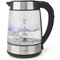 Nedis KAWK320EGS, Wasserkocher, Transparent