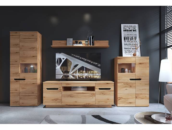 Wandboard Boruga Spanplatte, foliert Holz/Braun 160cm