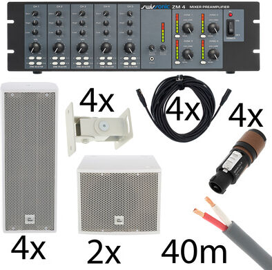 the box pro 2room Lounge Bundle M white Weiß